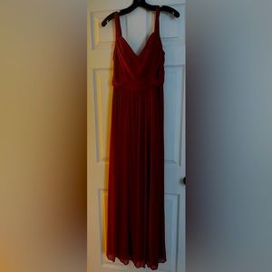 Never worn before Cinnamon, floor length Davids Bridal bridesmaid dress.